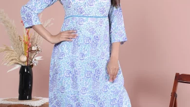 Hand Block Printed Kurta for Women